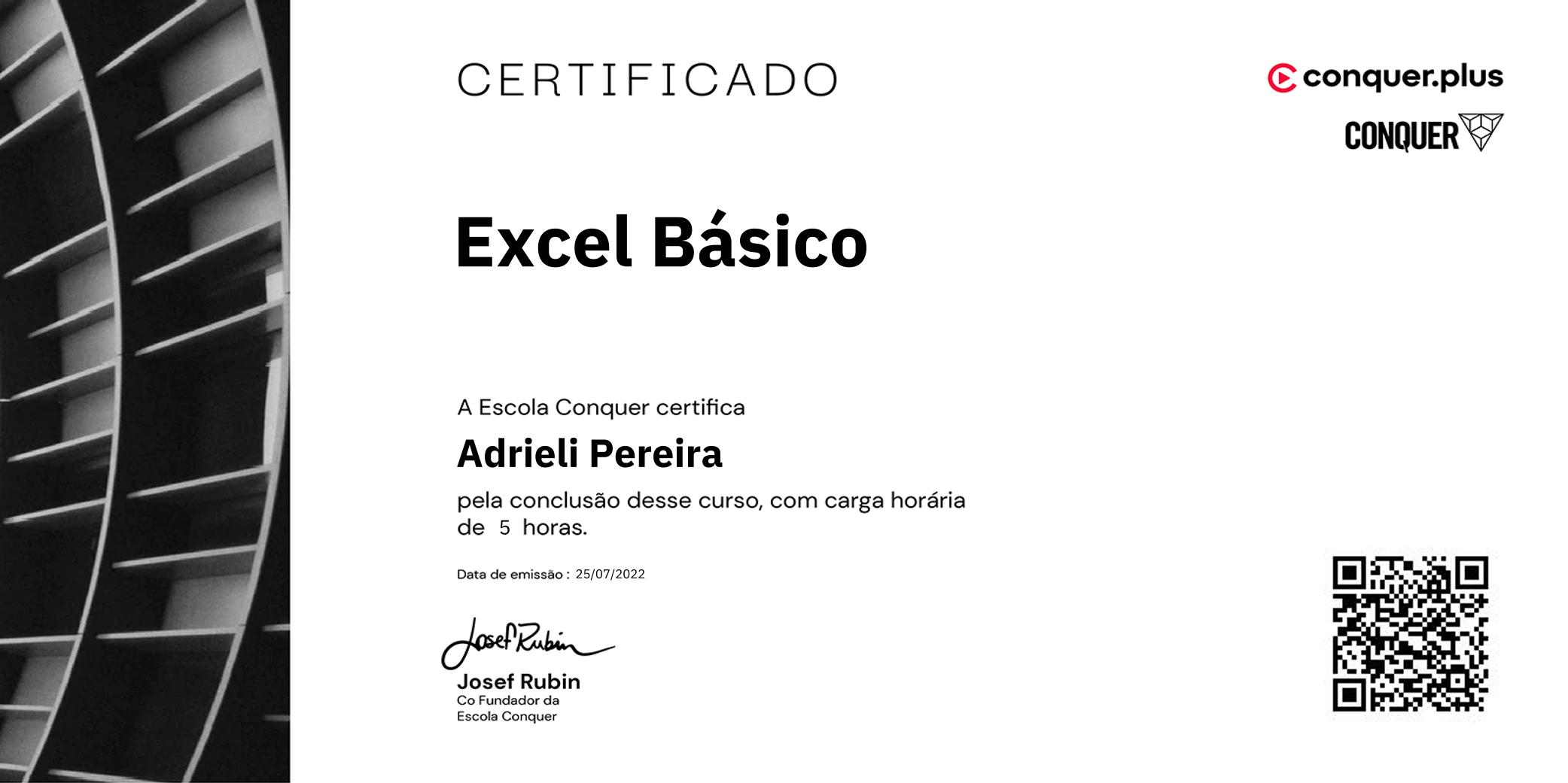 Certificado de Excel Básico